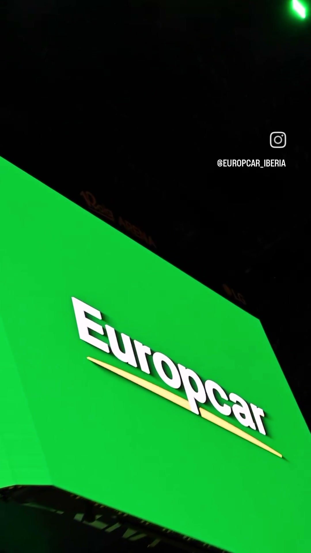 Europcar logo at Roig Arena